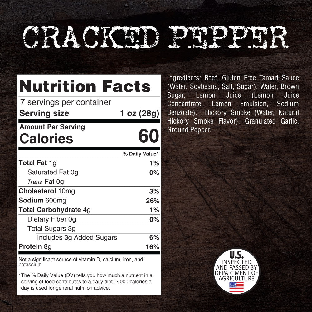 Cracked Pepper - Brisket Beef Jerky
