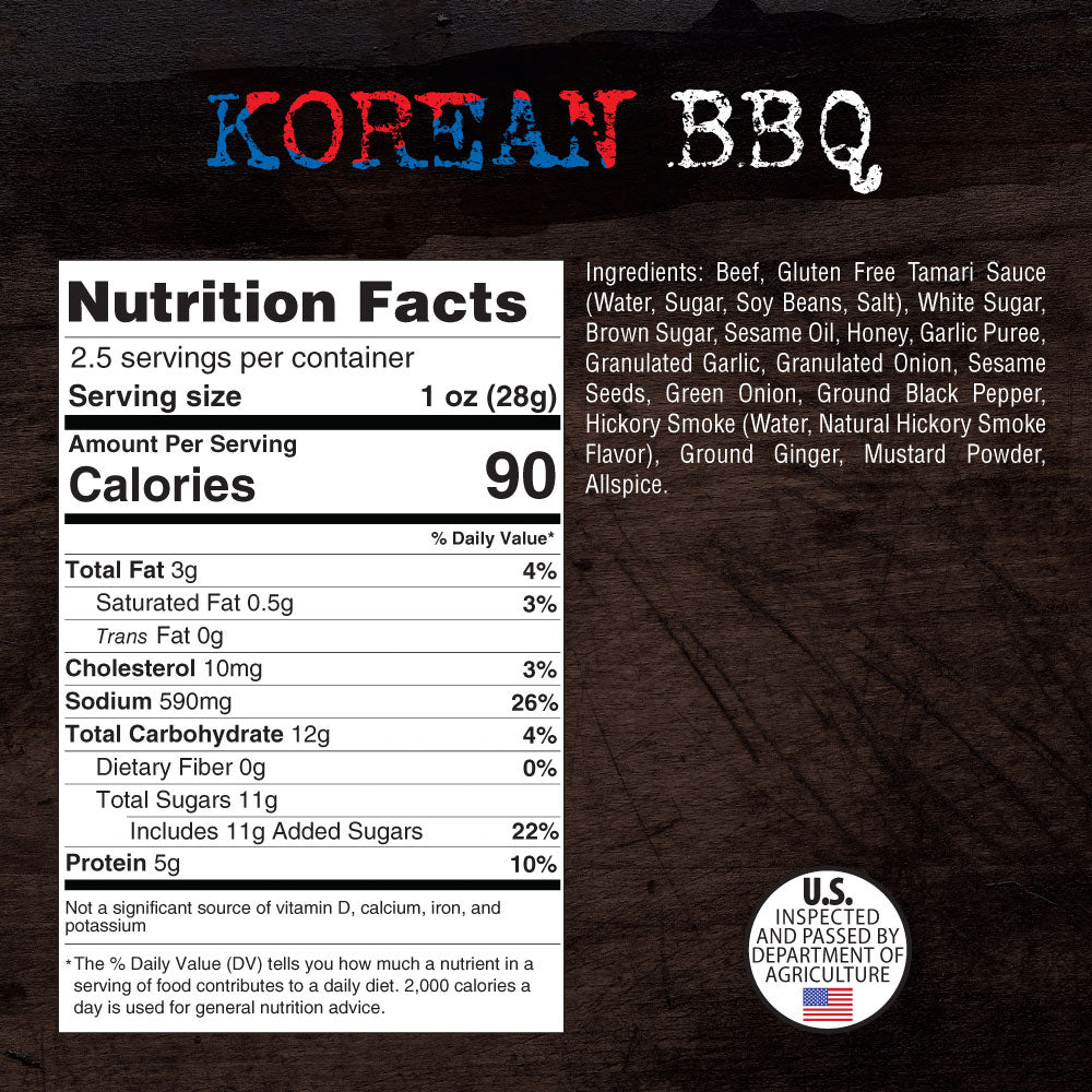 Korean BBQ - Brisket Beef Jerky