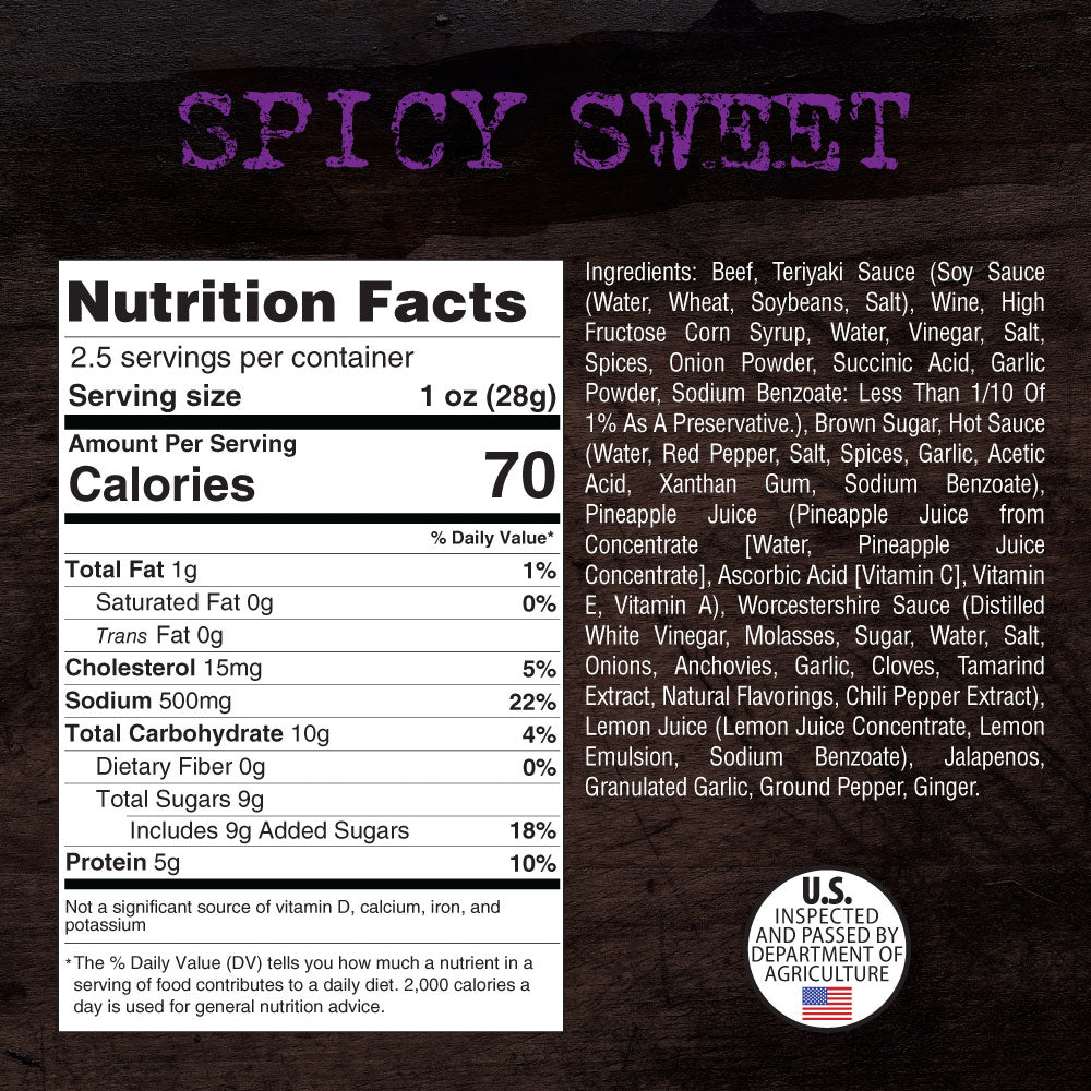 Spicy Sweet - Brisket Beef Jerky