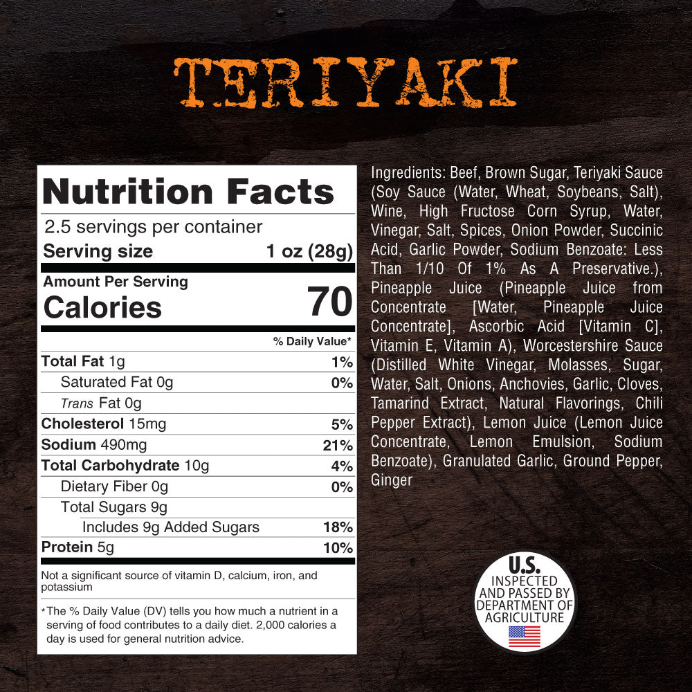 Teriyaki - Brisket Beef Jerky